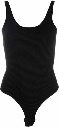 Body smanicato in nero - donna