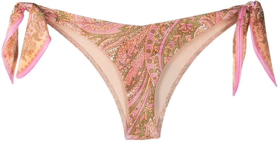 Slip bikini con stampa paisley multicolore - donna