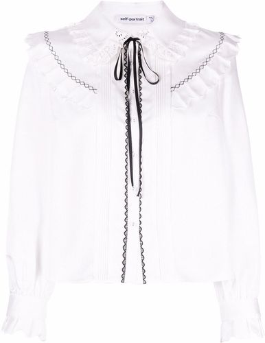 Camicia con fiocco in bianco - donna