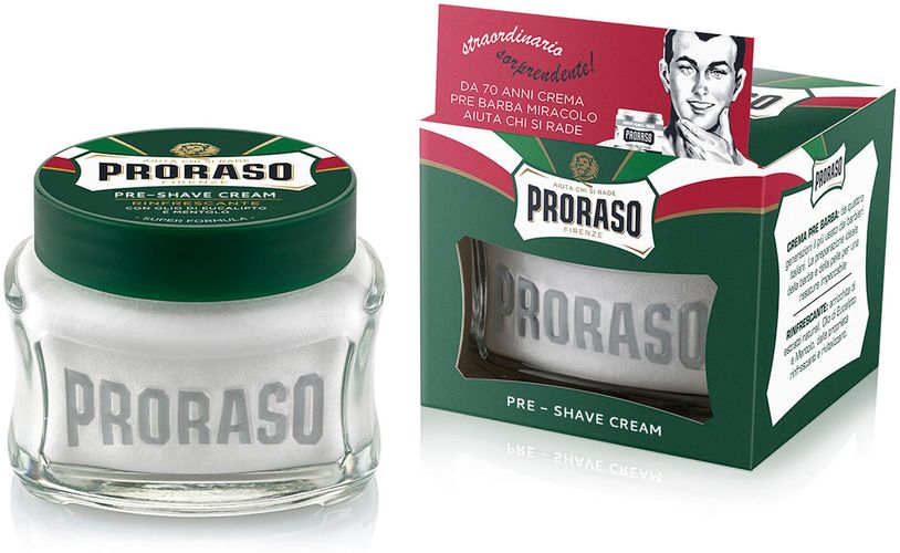 crema pre-barba - eucalipto e mentolo