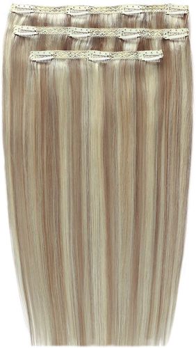 Deluxe Clip-In Hair Extensions 18 Inch (Various Shades) - Champagne Blonde 613/18