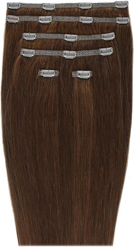 Double Hair Set 18 Inch Clip-In Hair Extensions (Various Shades) - Chocolate 4/6