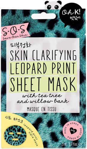 SOS Printed Leopard Clarifying Print Sheet Mask 23ml