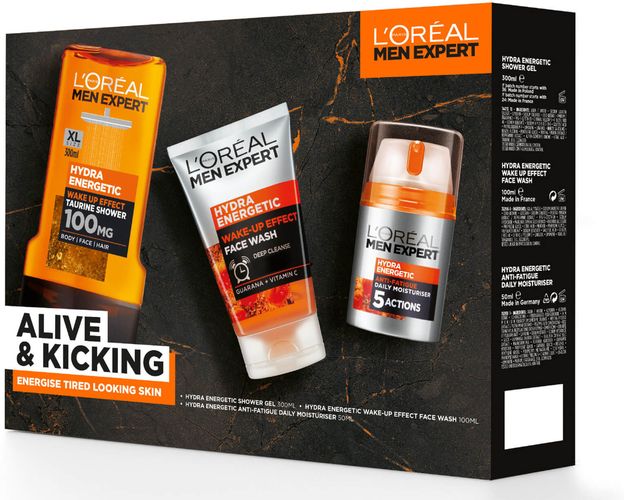 Set Regalo per Lui L'Oreal Paris Men Expert Alive and Kicking 3 Piece