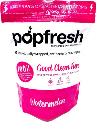 Popfresh Watermelon Sanitizing Wipes 25g