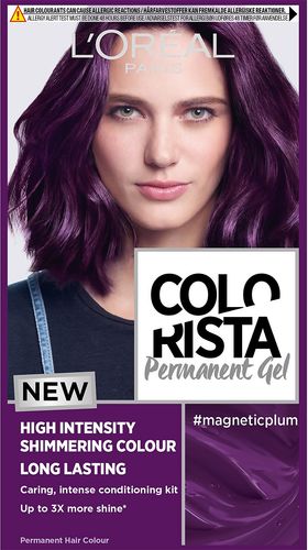 Colorista Magnetic Long-Lasting Permanent Hair Dye Gel 1ml (Various Shades) - Magnetic Plum