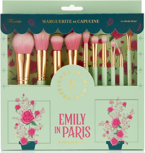 Emily in Paris La Vie En Rose 10 Piece Brush Set