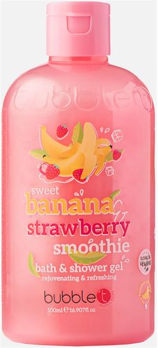 Bubble T Cosmetics Banana and Strawberry Smoothie Bath and Shower Gel 500ml