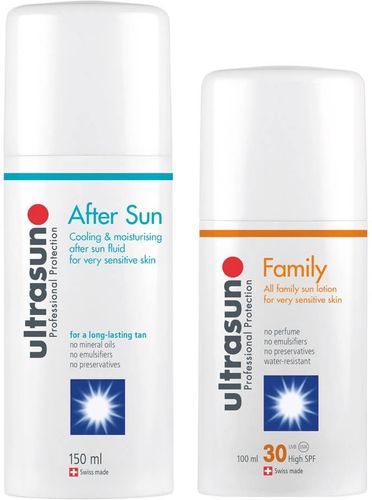 Family SPF 30 - Super Sensitive (100ml) and Ultrasun Aftersun