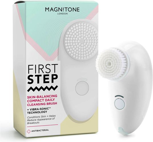 First Step Skin-Balancing Compact Cleansing Brush - White