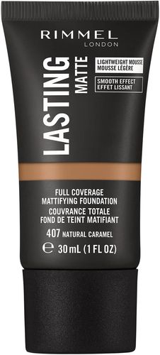 London Lasting Matte Foundation 30ml (Various Shades) - 407 Natural Caramel