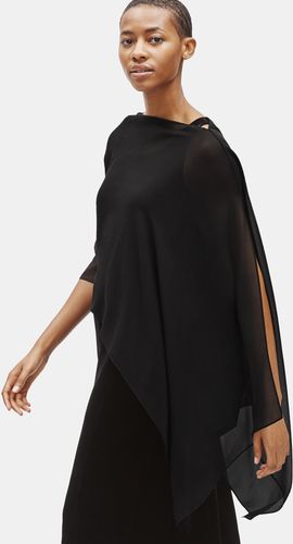 Sheer Silk Georgette Poncho