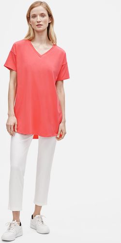 Organic Cotton Stretch V-Neck Tunic