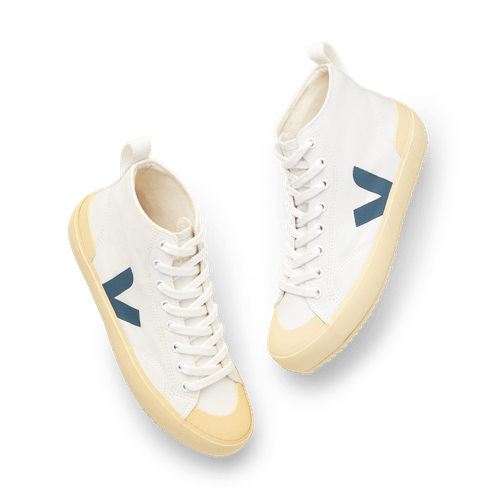 Nova High-Top Sneakers in White California Butter Sole, Size IT 36