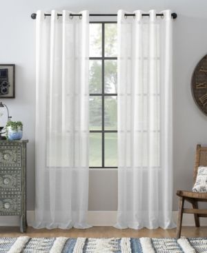 Textured Linen 52" x 95" Curtain