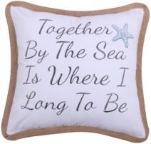 Home Together By the Sea Rope Pillow