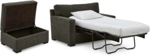 Radley 54" Fabric Chair Bed & 36" Fabric Chair Bed Storage Ottoman Set, Created for Macy's
