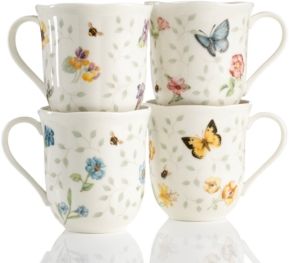 Set of 4 Butterfly Meadow Petite Assorted Mugs