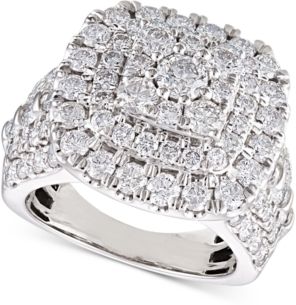 Diamond Cluster Cushion Engagement Ring (4 ct. t.w.) in 14k White Gold