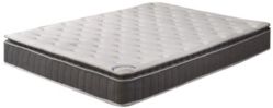 Medium Firm Foam Encased Pillow Top Pocketed Coil Innerspring Mattress, Queen