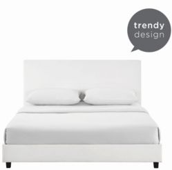 Celena Faux Leather Upholstered Bed, Twin size
