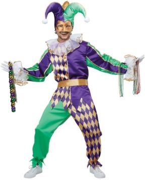 BuySeason Men's Mardi Gras Jester Costume