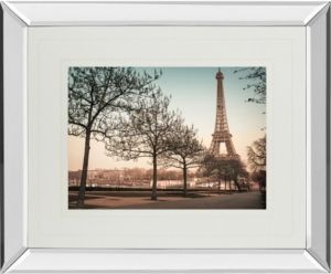 Remembering Paris by Assaf Frank Mirror Framed Print Wall Art - 34" x 40"