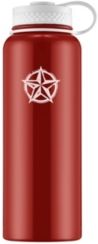 by Cambridge 40 oz Red Water Bottle with Star Decal
