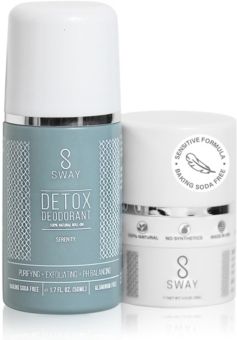 Natural Detox Deodorant and Dusting Powder Set - Serenity Sensitive Formula