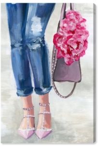 Out and About Blush Canvas Art - 24" x 16" x 1.5"