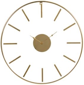 Large Round Stainless Steel Modern Wall Clock