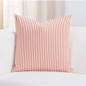 Everlast Stripe Apricot 16" Designer Throw Pillow