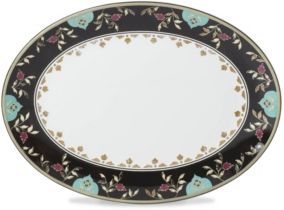 Global Tapestry Garnet Oval Platter