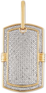 Diamond Dog Tag Pendant (1 ct. t.w.) in 10k Gold