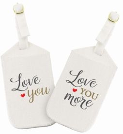 Love You More Luggage Tag Set