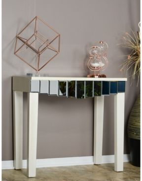 Heather Ann Catherine Mirrored Console Table with Drawer