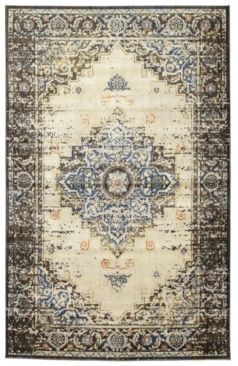 Tiziano TZA02-17 Blue 3'11" x 5'3" Area Rug