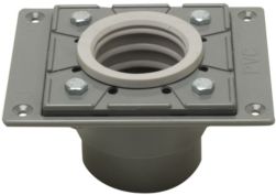 Pvc Shower Drain Base with Rubber Fitting Bedding