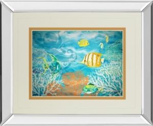 Under The Sea by Julie Derice Mirror Framed Print Wall Art, 34" x 40"