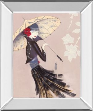 Lotus Blossom by Marilyn Robertson Mirror Framed Print Wall Art, 22" x 26"