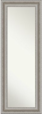 Parlor Silver-tone on The Door Full Length Mirror, 19.5" x 53.50"