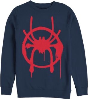 Spider-Man Into the Spider-Verse Miles Morales Chest Logo, Crewneck Fleece