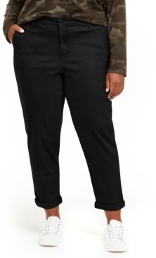 Trendy Plus Size High-Rise Relaxed Trousers