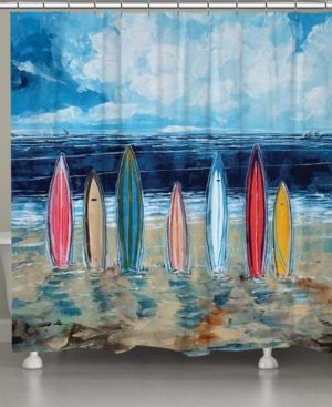 Surfboards Shower Curtain Bedding