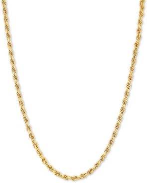Rope 18" Chain Necklace in 18k Gold-Plated Sterling Silver