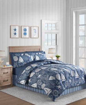 Seashell 8-Pc. Queen Comforter Set Bedding