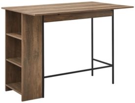 48" Counter Height Drop Leaf Table with Storage