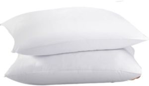 2-Pack Feather & Down Bed Pillows, King Size