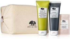 With any $55 Origins Purchase, Receive 3-Piece Free Gift plus an Origins Cosmetic Bag! (A $57 value!)