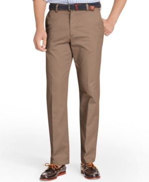 American Straight-Fit Flat Front Chino Pants